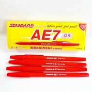 MERAH PEN PEN AE7 BALLPIN AE7 PEN AE7/ STANDARD BALL PEN AE7 RED (PCS)