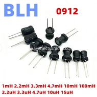 10PCS 0912 I-shape Power Inductor Inductance Copper Coil 9*12MM 1mH 2.2mH 3.3mH 4.7mH 10mH 100mH 2.2
