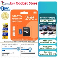ORI 100% ADATA High Endurance UHS-I A2 V30 Premier A1 V10 Micro SDXC Card w/SD Adapter 32GB | 64GB |