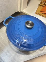 Le Creuset 鑄鐵鍋 28cm 藍色