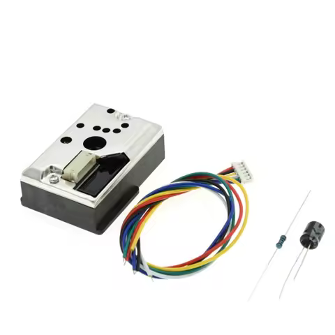 Compact Optical Dust Sensor Compatible GP2Y1010AU0F GP2Y1010AUOF Smoke Particle Sensor With Cable GP