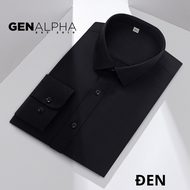 Áo sơ mi nam dài tay GEN ALPHA chất vải lụa Thái cotton mềm mịn thoáng mát thỏa mái GEN456