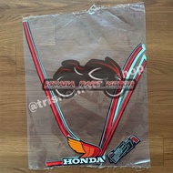 MERAH Striping sticker sticker lis list polet body honda Win 100 83 Th.1983 black red