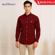 BGM POLO MEN'S SHIRT LONG SLEEVE WITH LOGO-BP-MSLS451L-RJ1