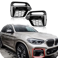 Cerium Gery Frame Trim Protector Exterior Cover Front Fog Light Grille with Fog Lamp Hole for BMW X3 G01 X4 G02 2018 201