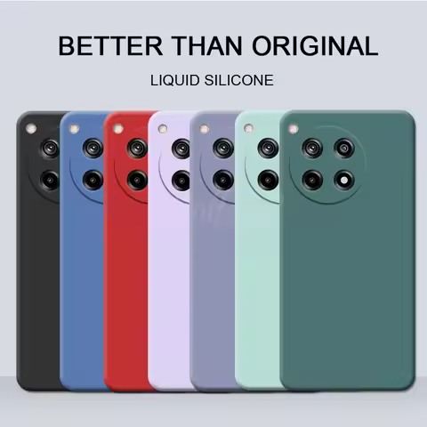 For Oneplus ACE 3 Pro Case Liquid Silicone Plain Rubber TPU Phone Protector Case Oneplus ACE 3 Pro C