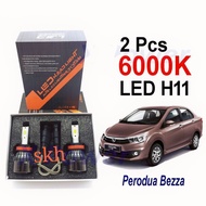 🇵🇸 Perodua Bezza H11 HB3 Car LED Headlamp Foglamp LED Headlight Foglight Bulb 2Pcs
