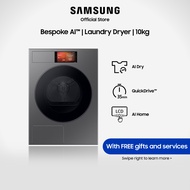 Samsung DV10DB94A0GDSP Bespoke AI™ Laundry Dryer,10kg, Dark Silver