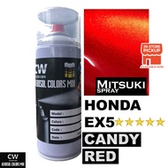 [ Candy Red Honda EX5 AK668 ] Touch Up Paint 2K CW Aikka DIY Aerosol Cat Spray Bottle 370ml Merah Maroon Terang Motor 红色
