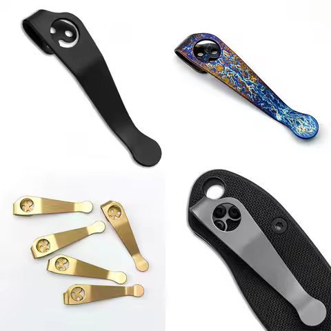 1pc 15 Colors Titanium Folding Knife Deep Carry Pocket Clip For Spyderco C223 Para3 Paramilitary2 C8