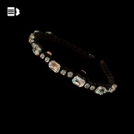 [GoodGirlm1] Velvet Rhinestone Hair Hoop - Luxury Winter  for Women QQQ