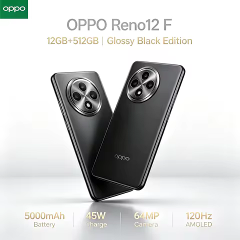 2026 new OPPO Reno12 F 5G 12GB+512GB Unlocked Global Version, 120Hz AMOLED, 50MP AI Camera, Dual SIM