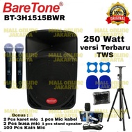 speaker aktif portable bluetooth baretone 15 inch bt 3h 1515bwr meeting mic wireless 15bwr 15 bwr