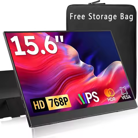 15.6 Inch Portable Monitors 72%sRGB 1366*768P HD IPS 16:9 1000:1 250Nits With Type-C Mini HDMI For P
