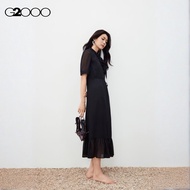 G2000 Tie Neck Chiffon Maxi Dress