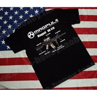 Magp MGP Tactical HK416 Gun Shooting Army Fan Short-Sleeved T-Shirt Pure Cotton top