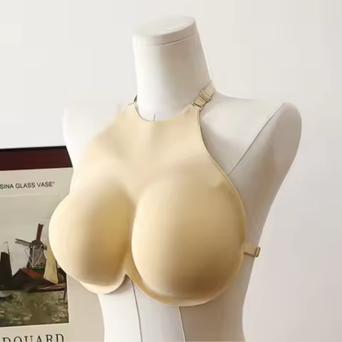 Pechos falsos de Anime, accesorios de Cosplay, DokiDoki, formas de pecho falso, travestis, senos fal