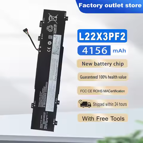 DXT New Laptop Battery L22B3PF2 L22D3PF2 L22M3PF2 L22X3PF2 For Lenovo IdeaPad Slim 3 16" 2023 For Le
