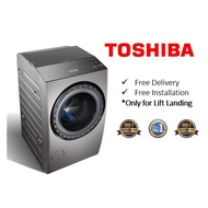 TOSHIBA 12/7KG FRONT LOAD WASHER CUM DRYER WITH HEAT PUMP DRYING (Latest Model)