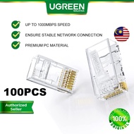 UGREEN RJ45 Connector Cat6 RJ45 Plug Ends Ethernet Cable Crimp Network LAN Connector Crystal Laptop 