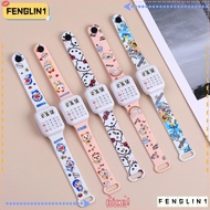 FENGLIN Calculator Watch, Multifunctional Digital Display Children Watches, Cute Soft Rubber Strap S
