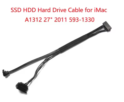 SSD Drive SATA Data HDD Cable for iMac 27" A1312 593-1330 Mid 2011 922-9875