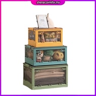 INHO L40-73cm (26-143 Litre) 5 Door Opening Transparent Large Foldable Stackable Storage Box