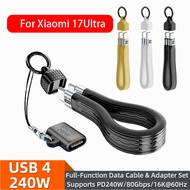 LIKAIYUE high quality USB4 Gen4 80G FPC Data Cable 240W USB C to Type C Cable For  Xiaomi 17 17Ultra