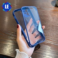 Casing For Samsung A10S / A20S / A20 / A21S / A22 / A23 / A30 / A32 / A33 / A51 / A52 / A52S / A53 / A54 / A71 / A72 / A73 / A82 Luxury 360 Full Cover Clear Acrylic Hard Flip Phone Case