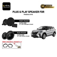 Infinity Plug & Play Speaker For Perodua Ativa .Infinity Alpha 650C & Infinity Alpha 6520