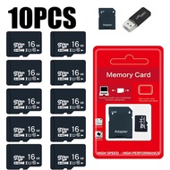 10PCS TF Card Class10 128GB 256GBWholesal cartao de moria 32GB 64GB 16G SD Card 8G 4GB 2GB Flash Mem