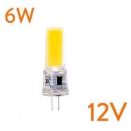 2pcs Dimmable Mini G4 G9 bóng đèn LED AC/DC Mờ 12V 220V 3W 6W COB ánh sáng đèn thay thế đèn Halogen