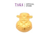 Taka Jewellery 999 Pure Gold Charm Cai Shen Ye