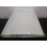 PP Transparent Plastic Bag / 24 x 36 inch Clear PP 04 (0.04mm) Plastic Bag / Thin PP Bag / Jenis Nip