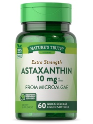 Nature's Truth Astaxanthin 10mg | 60 Softgels | Extra Strength | Non-GMO & Gluten Free Supplement