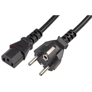 2M computer power cord - Schuko C13 power cord