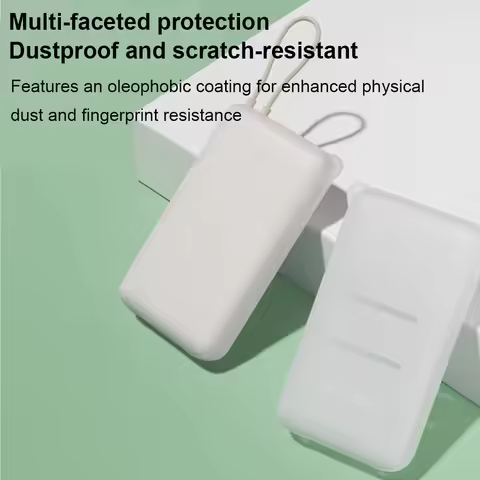 Shockproof Silicone Case for Xiaomi Built-in Cable Power Bank 20000 33W PB2033MI Dustproof Protectiv