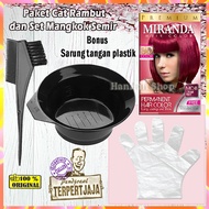 Miranda Hair Color MC-9 VIOLET RED Pewarna Rambut Permanen Aman Original Pewarna Rambut Cerah Cat Ra