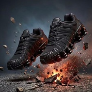 Plain All black Shoes For Sports Rubber Outdoor Simple Design Shoes For Unisex Sizes 36-45 80056