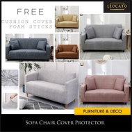 1 Free Pillowcase★SG Seller★1 2 3 4 Seater L Shape Sofa Chair Cover Protector Textured Design