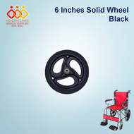 Hospital Wheelchair Solid and Rear Wheel -  6 Inches and 8 Inches (Solid) 14 Inches and 18 Inches (R