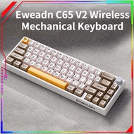Original EWEADN C65V2 Wireless Mechanical Keyboard Gasket Hot Swap 3 Connection Mode 68% Keyboard Kit RGB With Knob