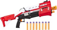 NERF E6159 Fortnite TS Blaster - Pump Action Dart Blaster, 8 Official Nerf Mega Fortnite Darts, Dart Storage Stock - For Youth, Teens, Adults Brown