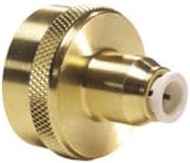 IPW Industries Inc-John Guest - Brass 3/4" BSPT Female Garden Hose Connector- 1/4" OD/Single- (NC209