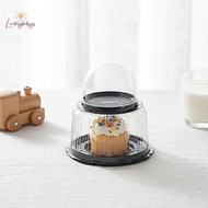 Luckybabys> Transparent Cake Carrier Box 10Pcs 4 6 8 10 Inch Round Reusable Bakery Cake Storage for 