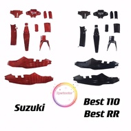 Suzuki Best 110 Cover Set Best RR Hitam/ Merah