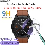 For Garmin Fenix 5 5S 5X 6 6S 6X Pro Smart Watch Ultra Clear / Anti Purple Light 2.5D Tempered Glass Film Screen Protector Guard