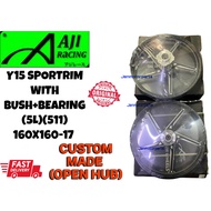 AJI RACING Y15ZR Y15 RIM CUSTOM MADE RIM OPEN HUB 160X160-17 RIM