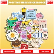 25pcs POSITIVE VIBES Sticker Pack | Positive vibes aesthetic stickers - eayadvertising