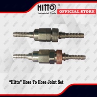 [ HITTO ] Acetylene & Oxygen Gas Coupling Hose to Hose Joint Connect / Coupler Set welding Hose - Ho